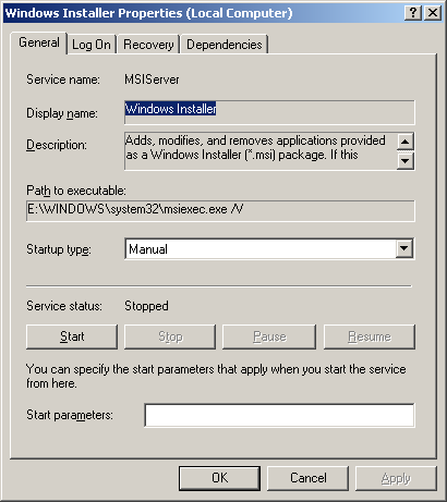 Windows Installer Service